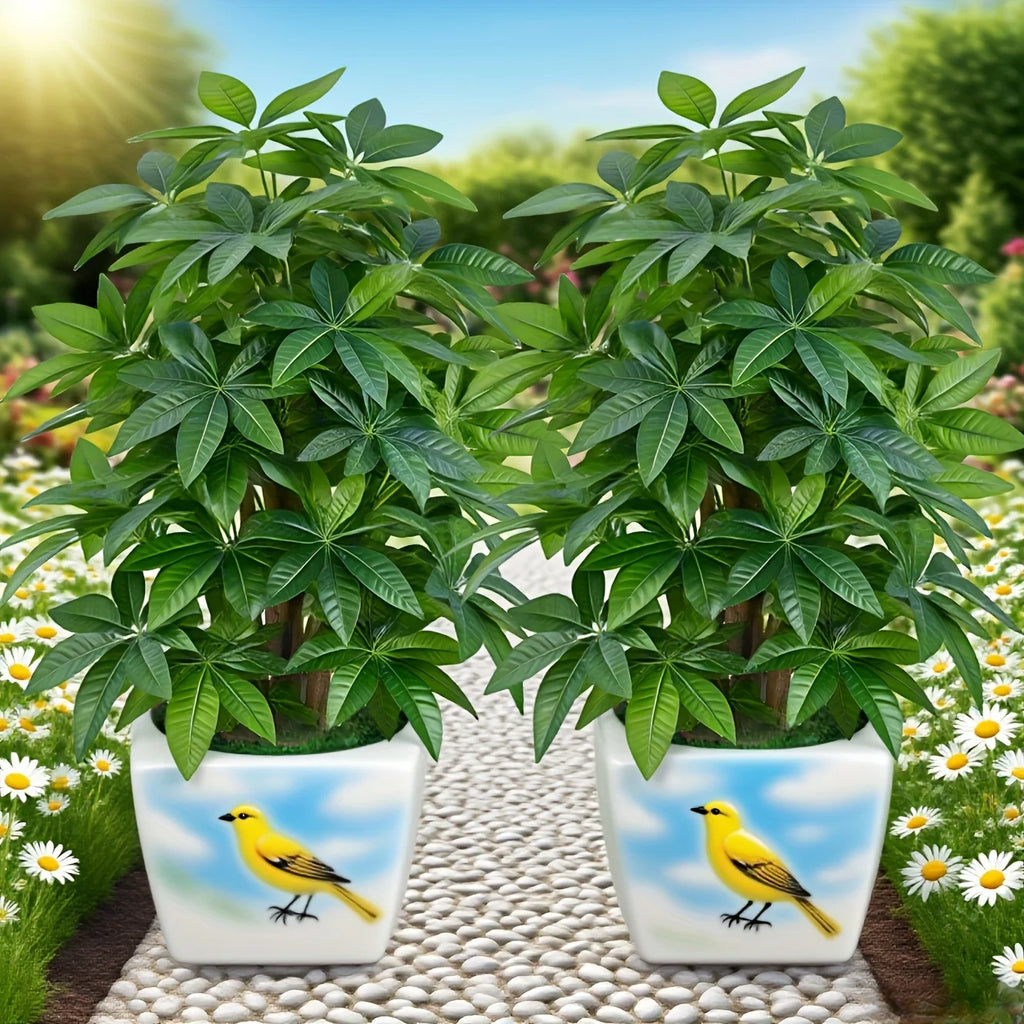 1pc Realistic Large Artificial Green Money Tree Palm – Outdoor Garden & Event Decoration