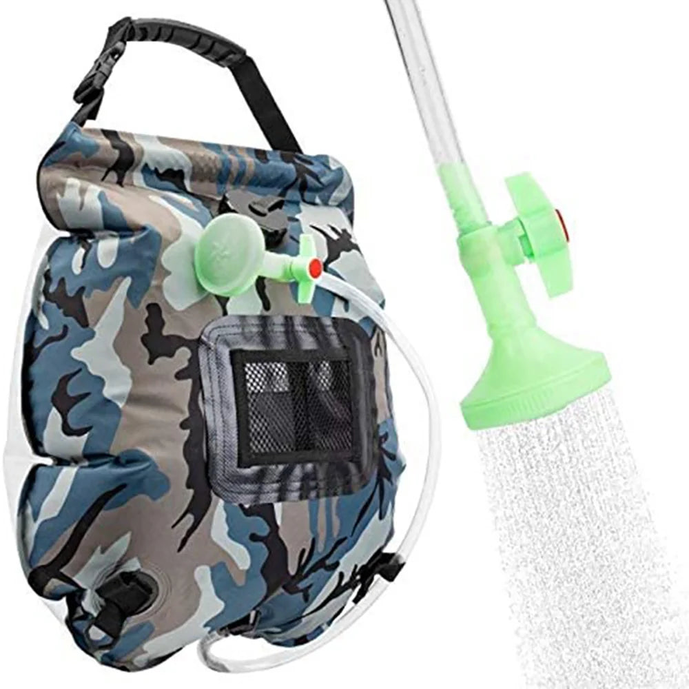 Solar Shower Bag 20L – Portable Outdoor Camping Solar Heated Shower