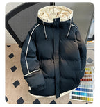 Men’s Winter Down Jacket – Thick Warm White Duck Down Puffer Coat with Hood, Windproof & Cold-Proof