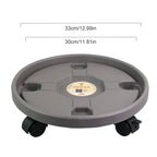 Water-receiving Plastic Universal Wheel Flower Pot Chassis Potted Round Rack Tray Mobile Roller Mobile Plant Flower Pot Stand