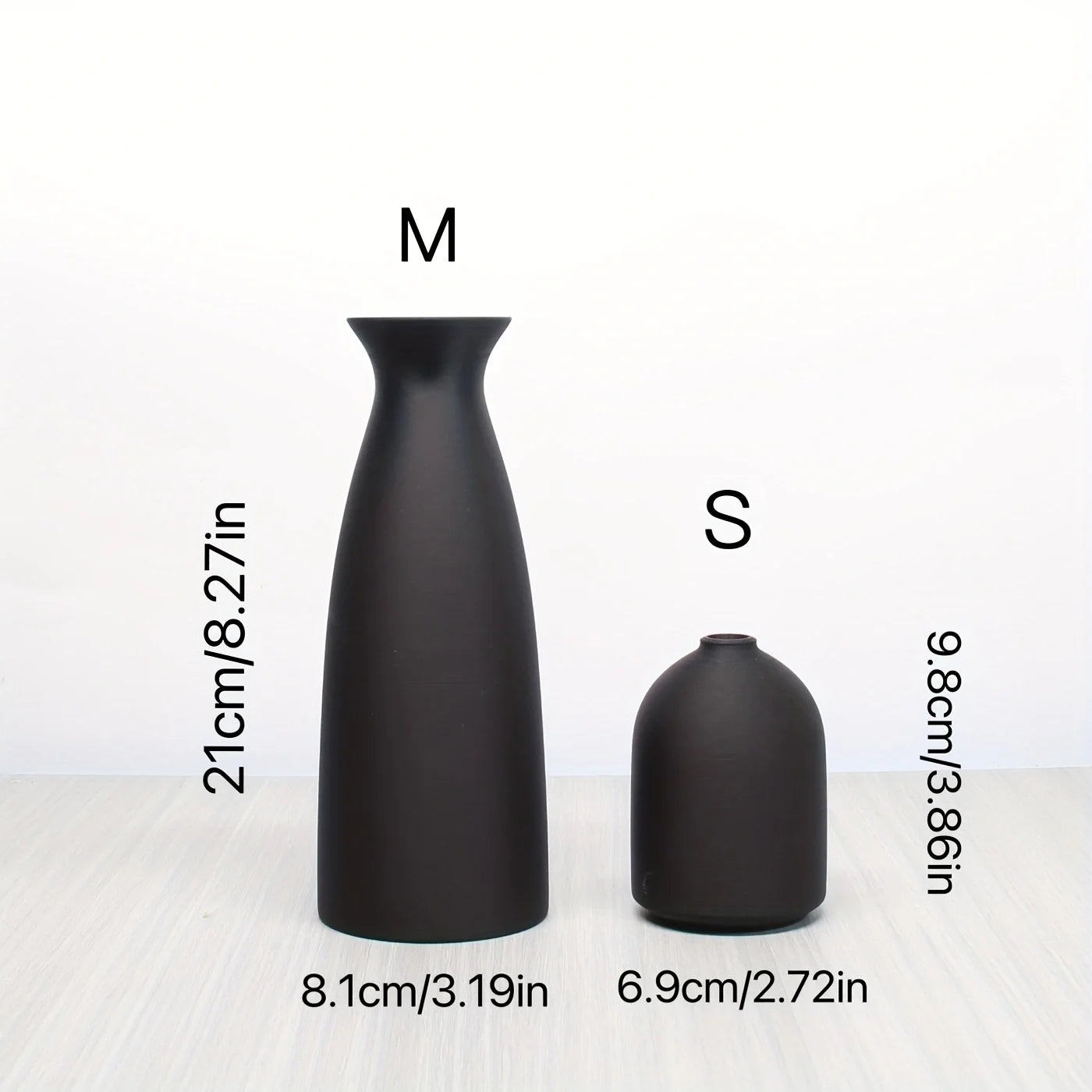 2PCS Boho Decorative Dry Vases – Modern Art Ornaments for Home, Office, Entryway & Shelf Decor