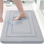 Thickened Super Absorbent Bathroom Floor Mat – Non-Slip Quick Dry Flannel Rug
