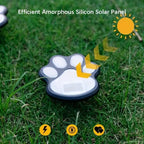 LED Solar Dierenpootafdruk Lampen – Waterdichte Buiten Tuinpad Verlichting (1–12 STUKS)