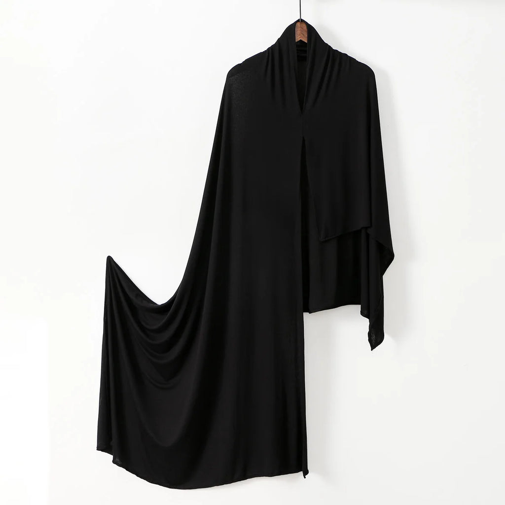 Women Muslim Instant Hijab – Large Jersey Shawl, Soft & Breathable Pullover Headwrap