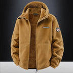 Men’s Outdoor Sport Sweatshirt Jacket – Warm Fleece Liner & Windproof Softshell