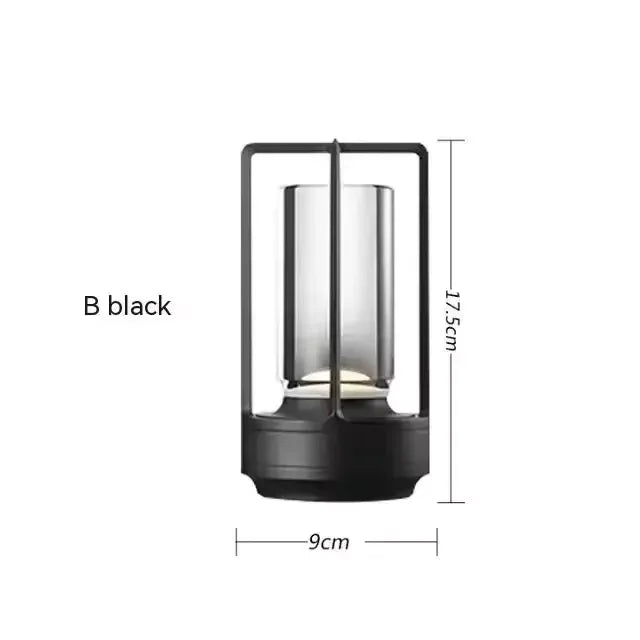 USB Rechargeable Touch Table Lamp – Dimmable Aluminum LED Desk Light for Bar, Restaurant & Home Decor