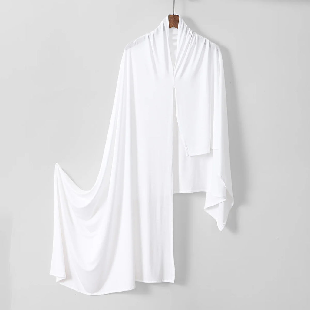 Women Muslim Instant Hijab – Large Jersey Shawl, Soft & Breathable Pullover Headwrap