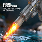 Electric Water Gun Automatic Continuous Firing – Long Range Water Blaster with Lights