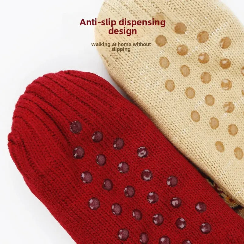 Super Warm Non-Slip Winter Slipper Socks – Fluffy Fleece Home Socks for Men & Women