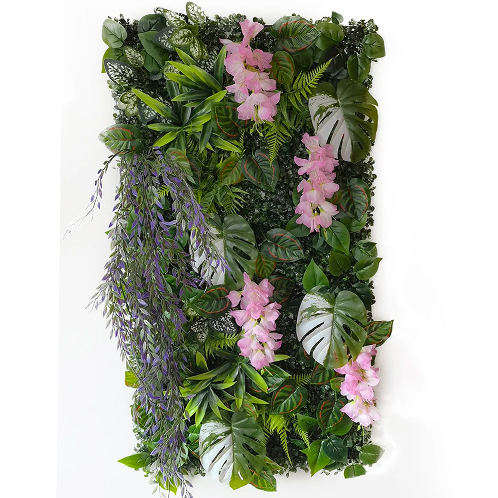 50 × 100cm Artificial Grass Wall Panel – Realistic Faux Greenery Plant Mat for Home, Wedding & Garden Decoration
