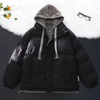 New Winter Hooded Parka – Men’s & Women’s Loose Fit Removable Hood Casual Cotton-Padded Jacket