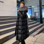 New Thick Winter Parka for Women – Plush Faux Fur Hooded Trench Coat