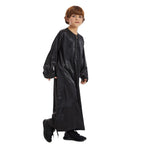 Thawb pour adolescent musulman – Jubba à col rond couleur café