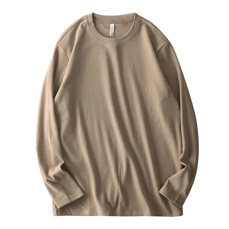 Two-Sided Dralon Long Sleeve T-Shirt for Men – Warm Fleece Undershirt