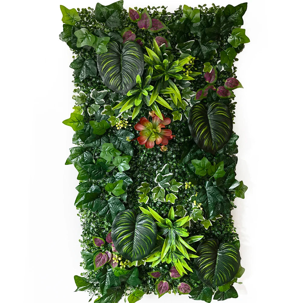 50 × 100cm Artificial Grass Wall Panel – Realistic Faux Greenery Plant Mat for Home, Wedding & Garden Decoration