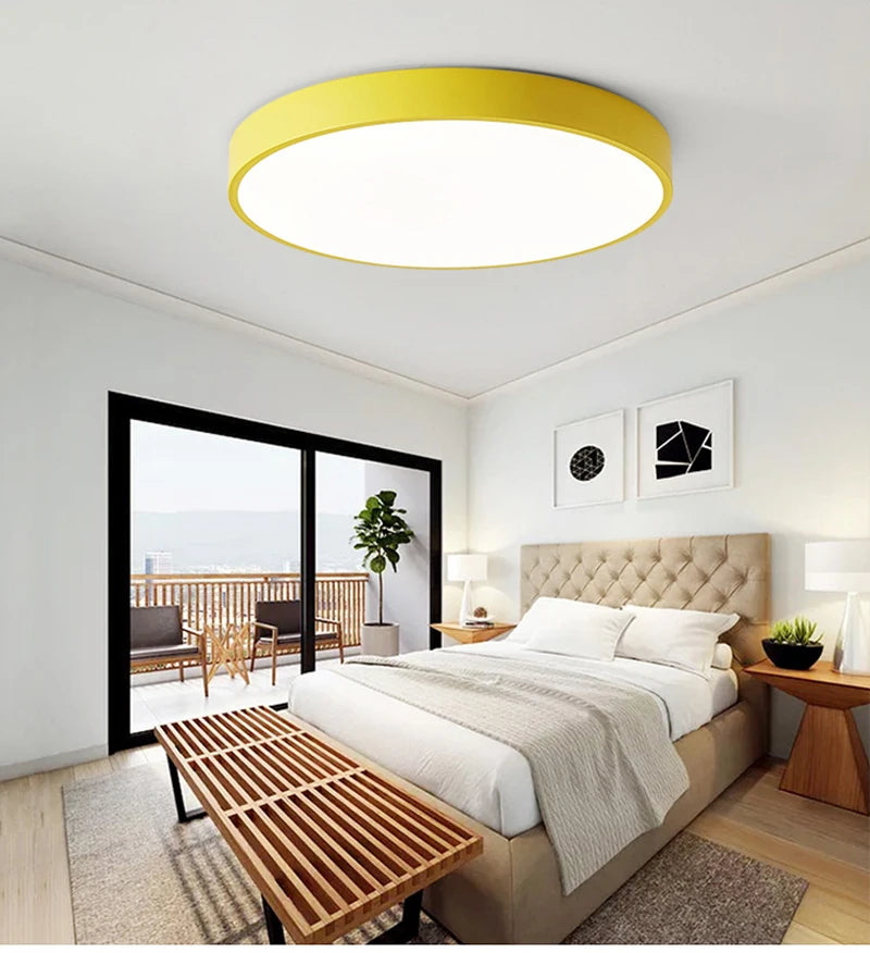 Macaron LED Nordic Ceiling Light – Modern Minimalist Lighting for Home