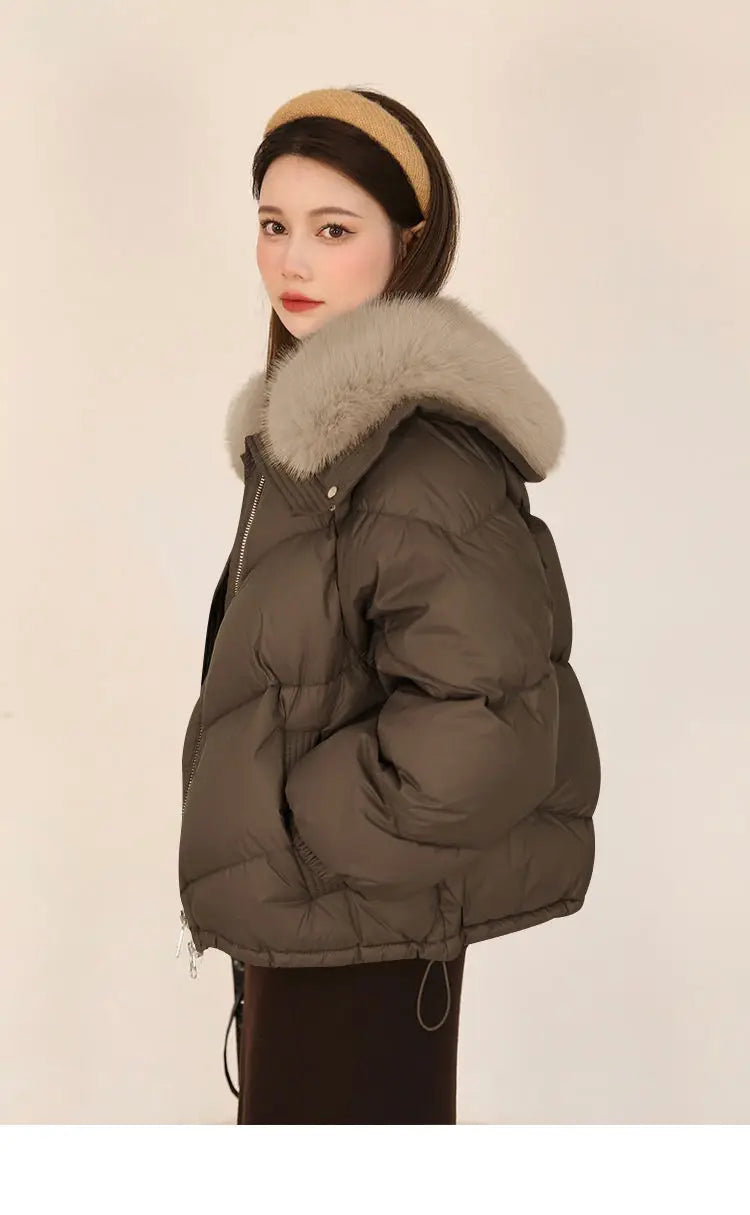 2025 New Women’s Short Cotton-Padded Winter Coat – Korean Loose Fit