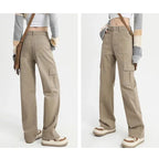 New Women Korean High Waist Straight Leg Jeans