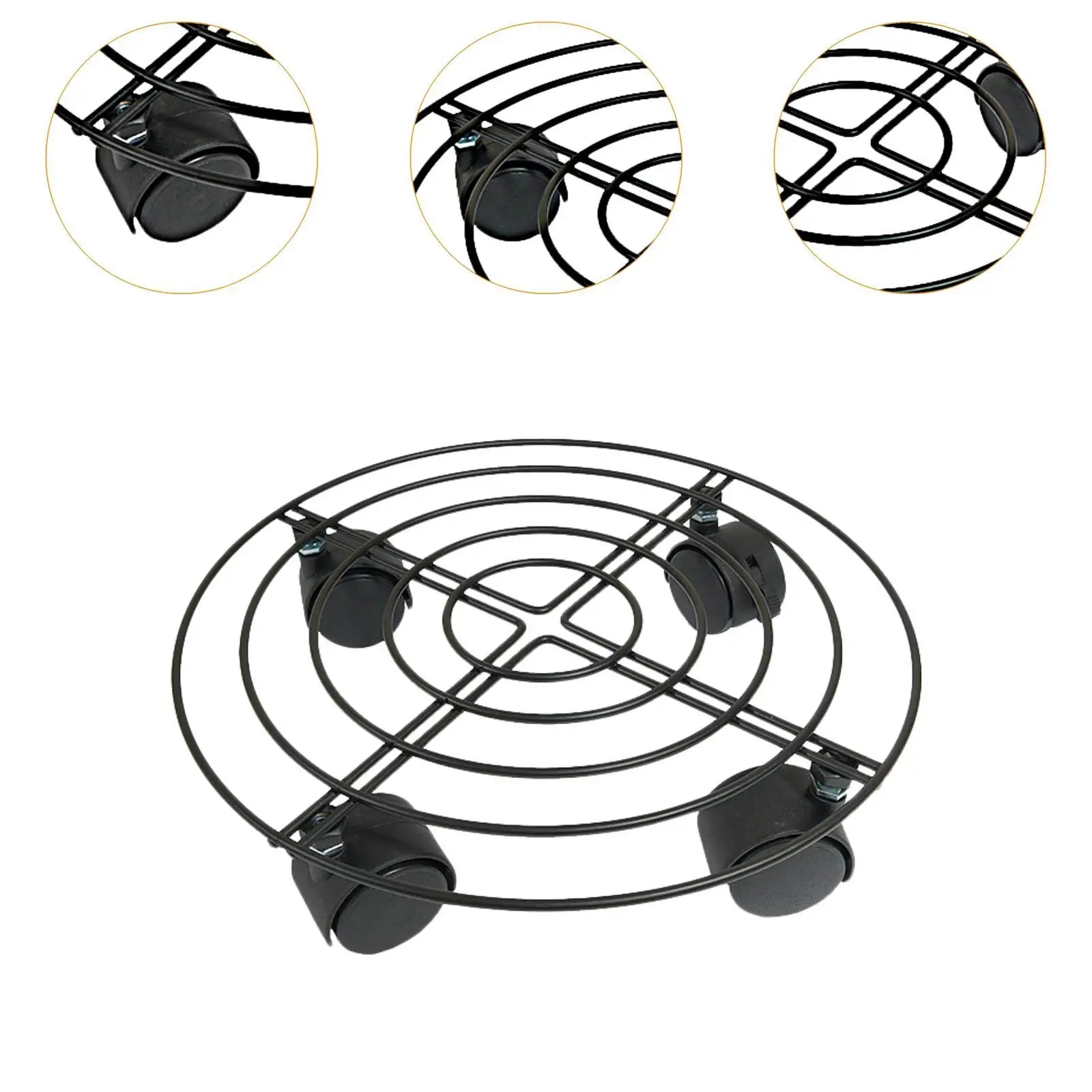 Rolling Plant Stand with Wheels Plant Pallet Caddies Flower Pot Mover for Potted Trees