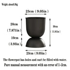 Jardinière artistique en fer pour villa, extérieur et jardin – Design résistant à la rouille, à poser au sol