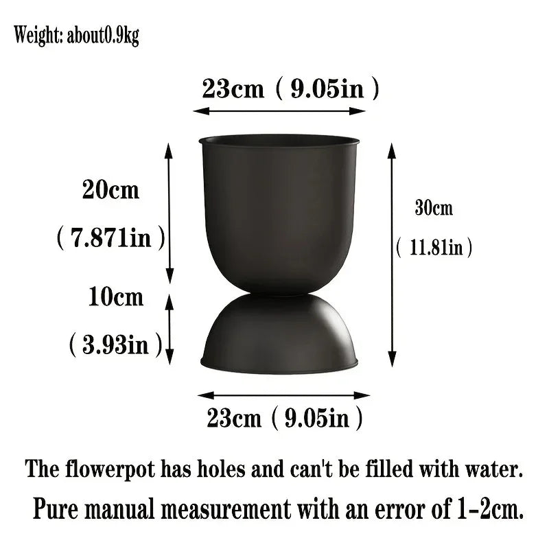 IJzeren Kunst Plantenbak voor Villa, Buiten & Tuin – Roestbestendig Vloermontage Ontwerp