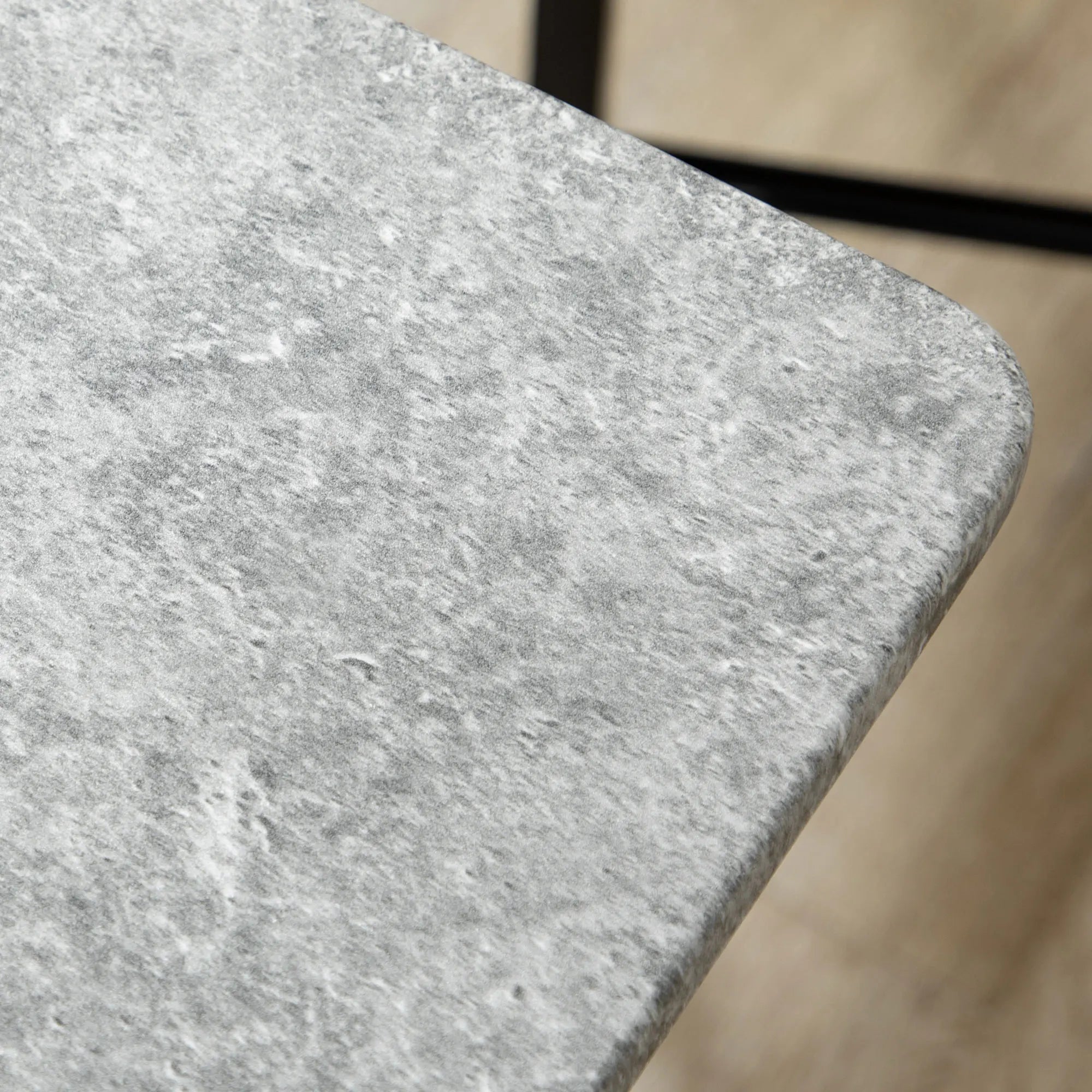 Ensemble de salle à manger 5 pièces – Table de cuisine et 4 chaises avec plateau effet marbre