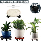 260mm Plant Mover With Wheels Plant Support Roller Universal Flower Pot Wheels Base Movable Tray Plant Stand With Rollers
