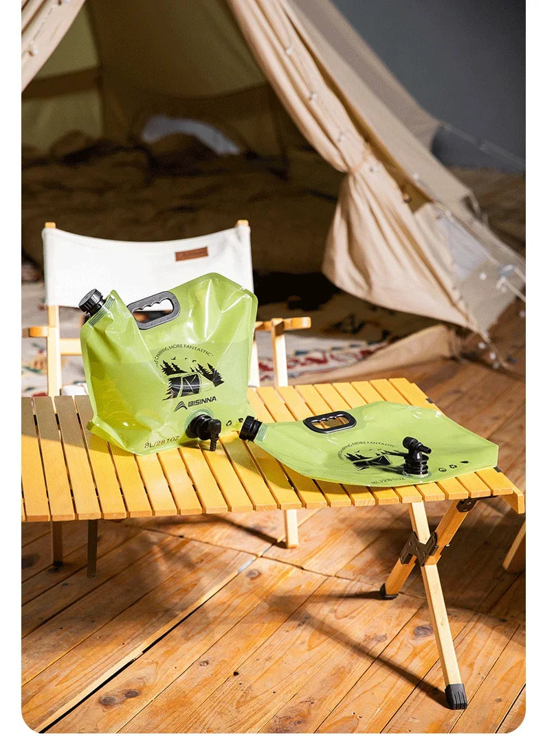 8L Large Capacity Outdoor Folding Water Bag – Portable Camping Water Storage Solution
