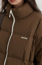 CHIC VEN Women’s 90% White Duck Down Jacket – Autumn/Winter Stand Collar Coat