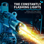 Simulated Recoil Electric Water Gun Toy with Automatic Lights & Water Spray Feature