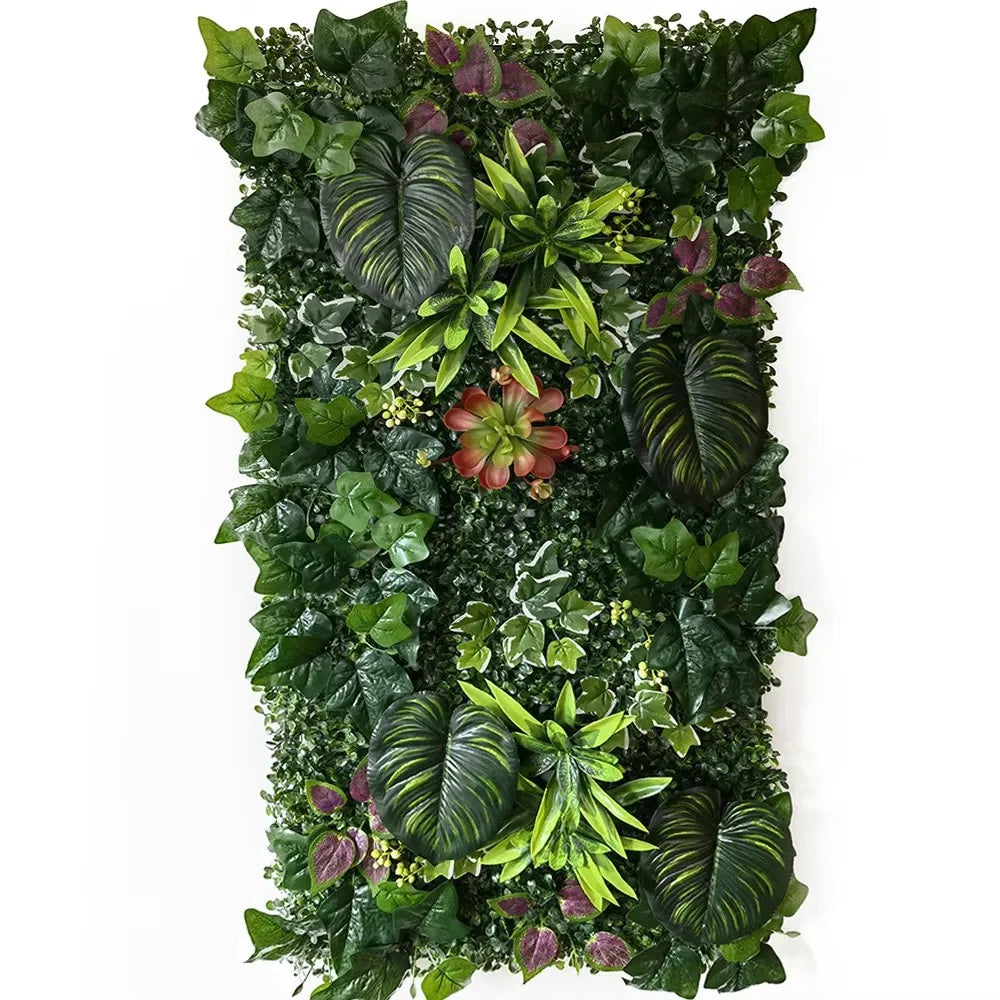 50 × 100cm Artificial Grass Wall Panel – Realistic Faux Greenery Plant Mat for Home, Wedding & Garden Decoration