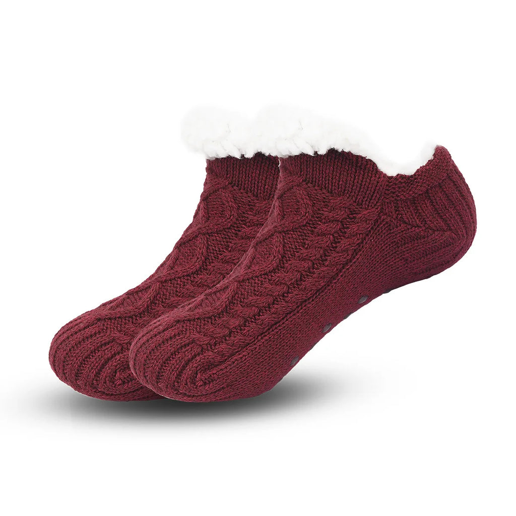 Super Warm Non-Slip Winter Slipper Socks – Fluffy Fleece Home Socks for Men & Women