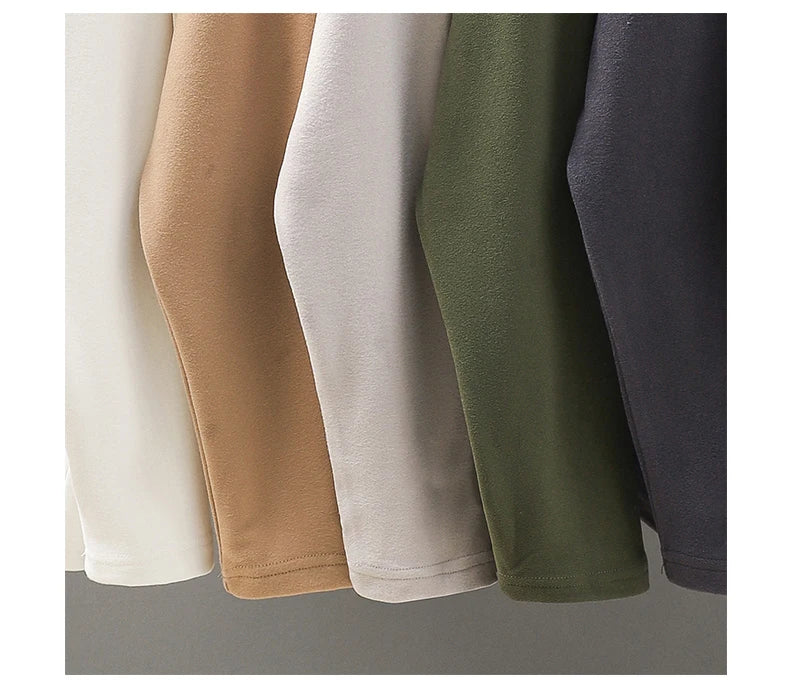 Two-Sided Dralon Long Sleeve T-Shirt for Men – Warm Fleece Undershirt