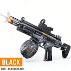 Simulated Recoil Electric Water Gun Toy with Automatic Lights & Water Spray Feature