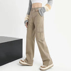New Women Korean High Waist Straight Leg Jeans