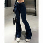 Women’s High Waist Flared Jeans – Stretchy Bootcut Denim Pants