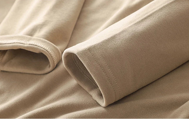 Two-Sided Dralon Long Sleeve T-Shirt for Men – Warm Fleece Undershirt