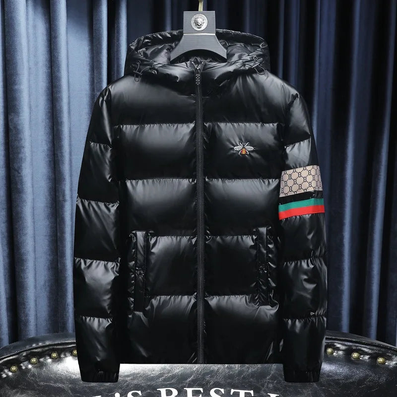 Winter Men's Casual Hooded Down Jacket – Warm, Stylish & Urban Design