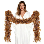 12-Piece Artificial Maple Leaf Garland – Autumn Hanging Vine Décor for Home, Thanksgiving & Seasonal Displays