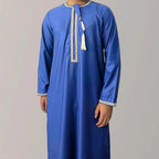 Nieuwe moslim heren lange mouw pullover Abaya Daffah Jubba Thobe – Pakistaanse, Saoedische en Afghaanse stijl gebedskleed