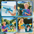 Simulated Recoil Electric Water Gun Toy with Automatic Lights & Water Spray Feature