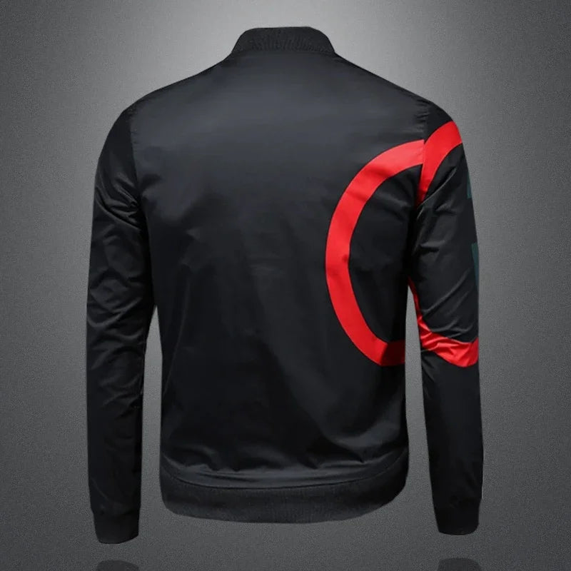 Veste de baseball de luxe pour homme – Blouson bombardier décontracté coupe ajustée