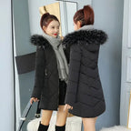 Winter New Fashion Long Cotton-Padded Coat – Women’s Casual Hooded Parka
