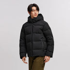 Semir Down Jacket Men 2025 New Winter Waterproof Outerwear Textured Hooded Top Versatile