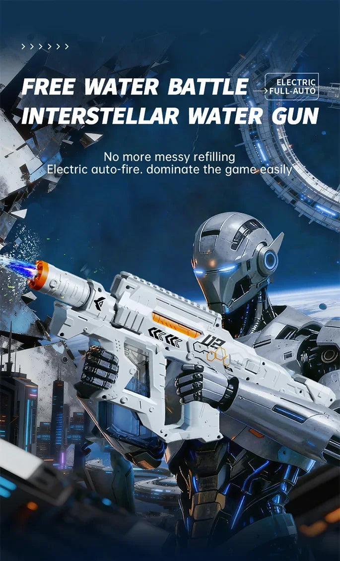 Electric Water Sprayer Toy for Summer Outdoor Fun – Automatic Continuous Water Flow with Rechargeable Battery