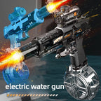 Electric Water Gun Automatic Continuous Firing – Long Range Water Blaster with Lights