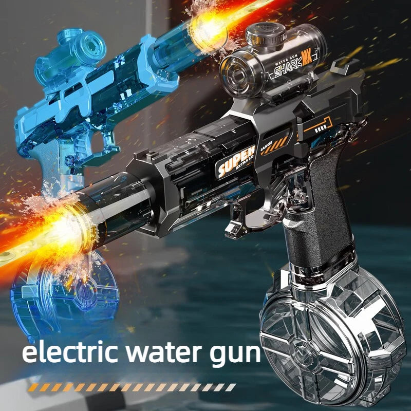 Electric Water Gun Automatic Continuous Firing – Long Range Water Blaster with Lights