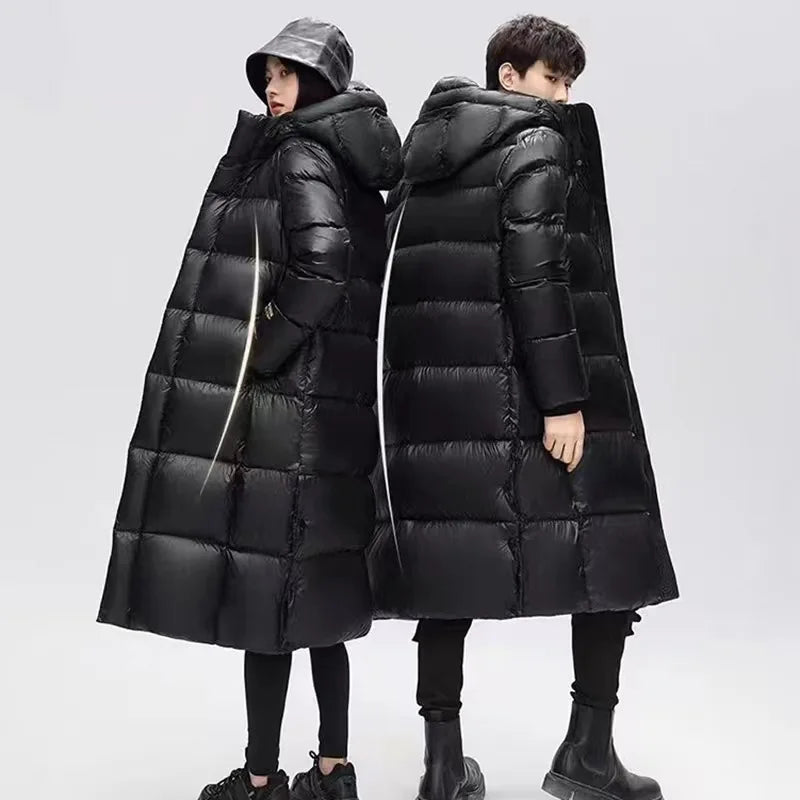 Winter Down Coat – Unisex Casual Hooded Parka