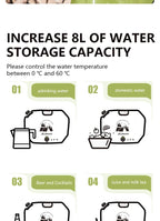 8L Large Capacity Outdoor Folding Water Bag – Portable Camping Water Storage Solution