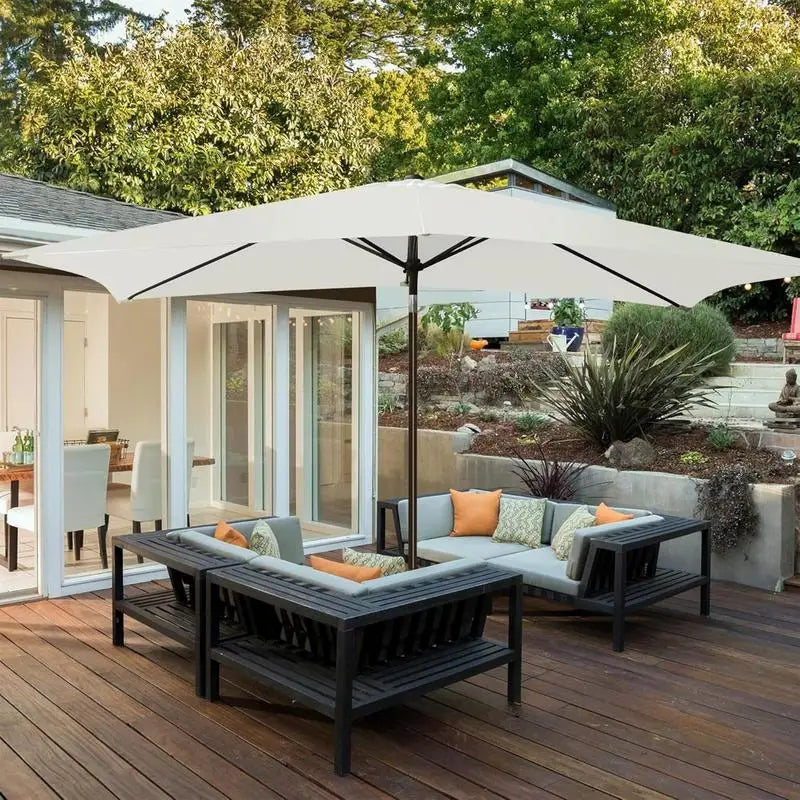 Toile de Remplacement pour Parasol Rectangulaire – Dessus de Parasol Déporté Robuste